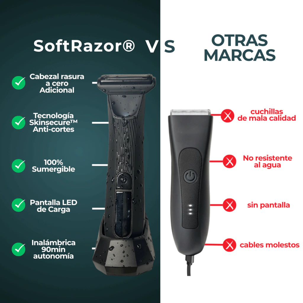 SoftRazor® - Afeitadora 100% Sumergible