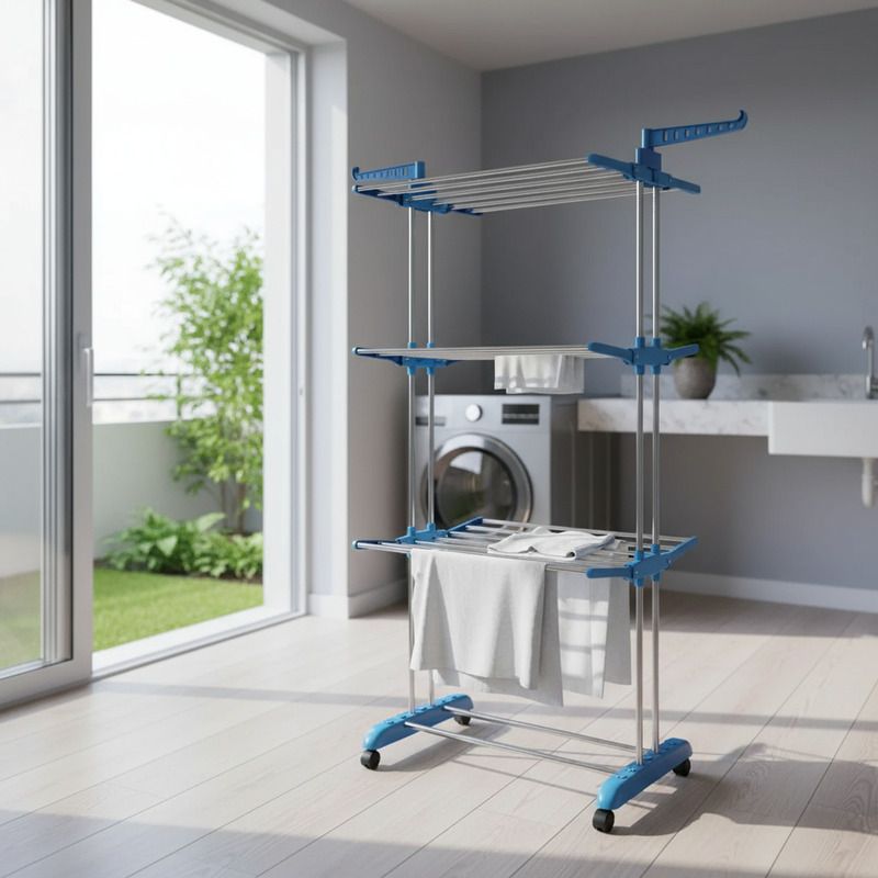 Tender Vertical Plegable – Máximo Secado en Mínimo Espacio